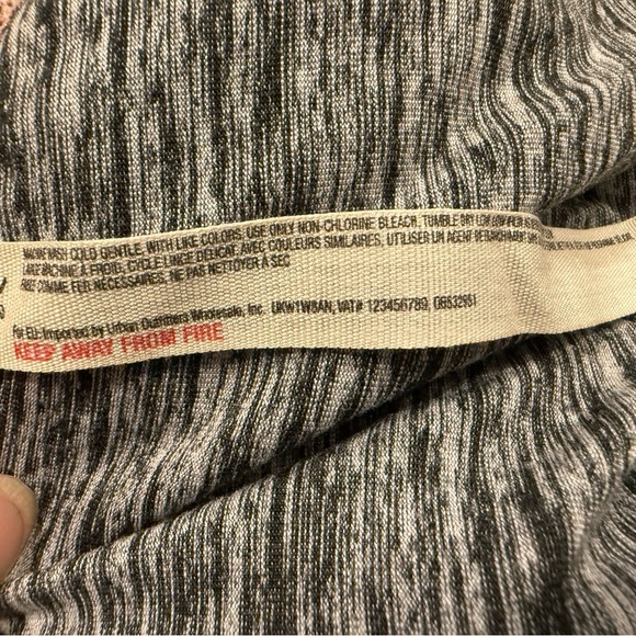 FP Movement Gray White, and Pink Colorblock Leggings with High Waist Active Fun - Picture 10 of 13